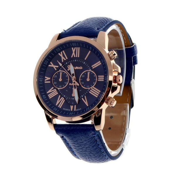 Beautiful Roman Numeral Leather Watch